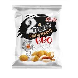 دو نیم بادام زمینی روکش دار باربیکیو